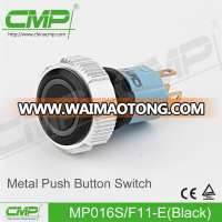 CMP 16mm Black Metal Push Button Switch (MP016S/F11-E/TUV, CE)