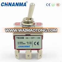 on-off-on 3-Way 12V Toggle Switch with Safety Cover