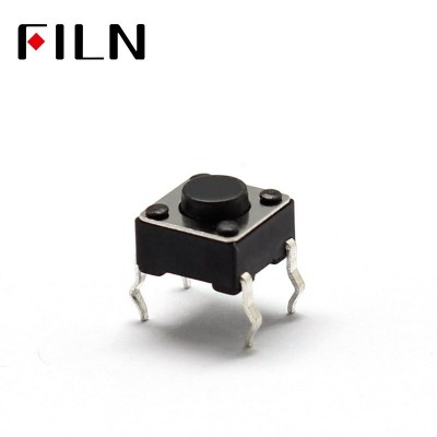 FL7-010-6*6J-H4.3 6X6X4.3MM Tact Switch Push Button Switch 12V Copper 4PIN DIP Micro Switch For TV/Toys/home use Button