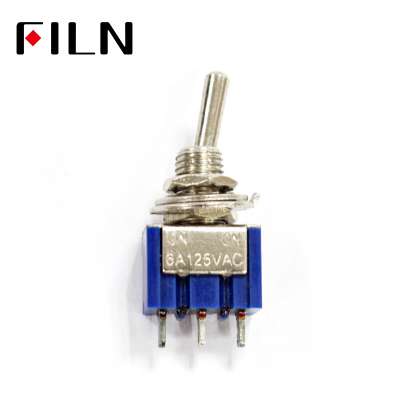 1 Pcs AC ON-ON SPDT 2 Position mini Switch 3pins MTS-102 ON ON 6A 125V blue color Small toggle switch