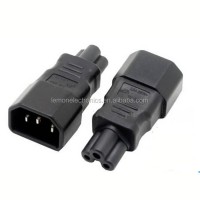 3 Pin Iec Socket C14 To Cloverleaf Plug C5 Adapter Up To 250v