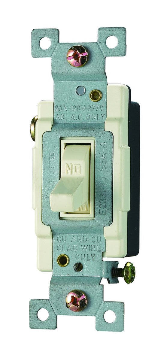 20A 120/277V Commercial Grade, Single Pole Toggle Switch